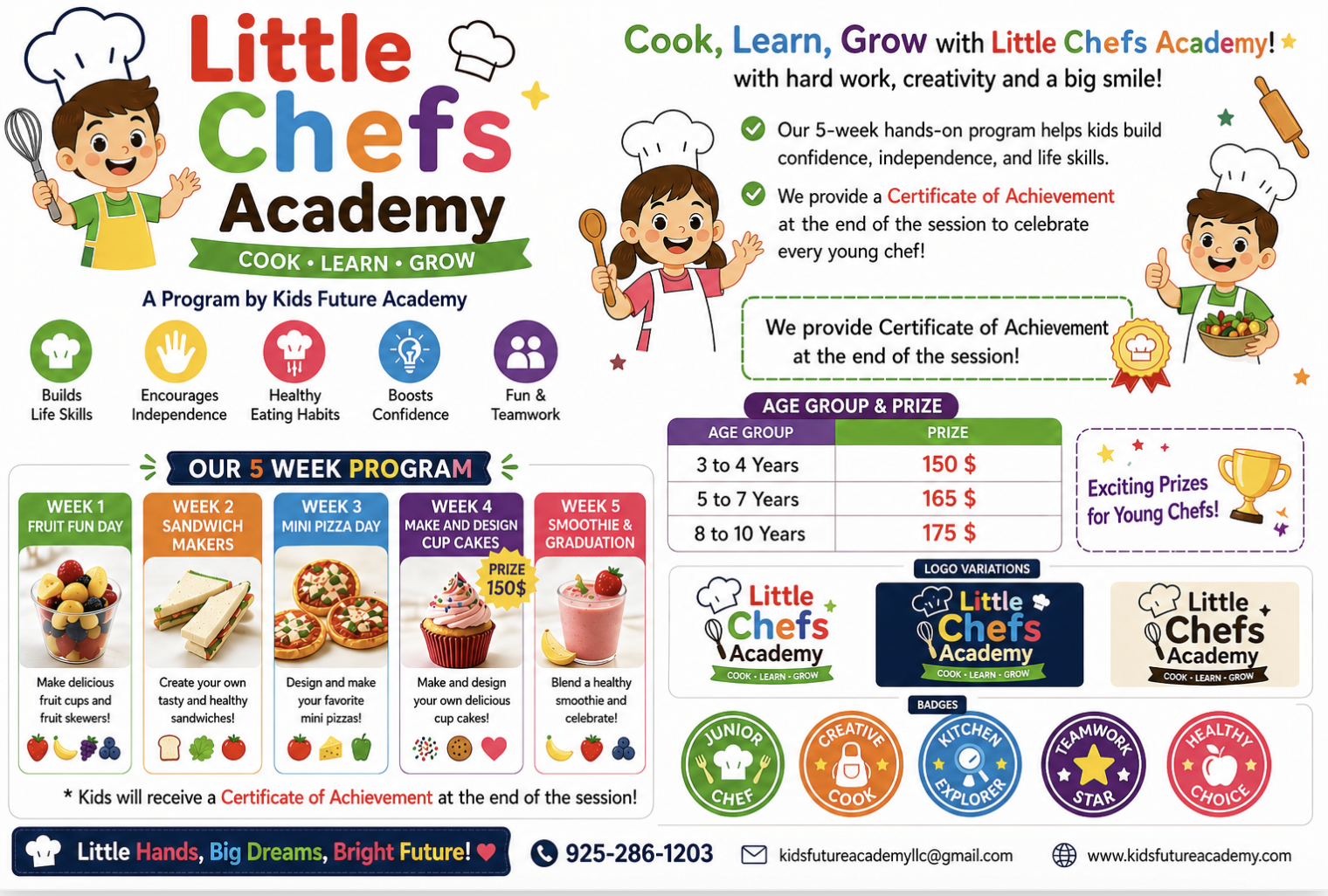Little Chefs Academy flyer